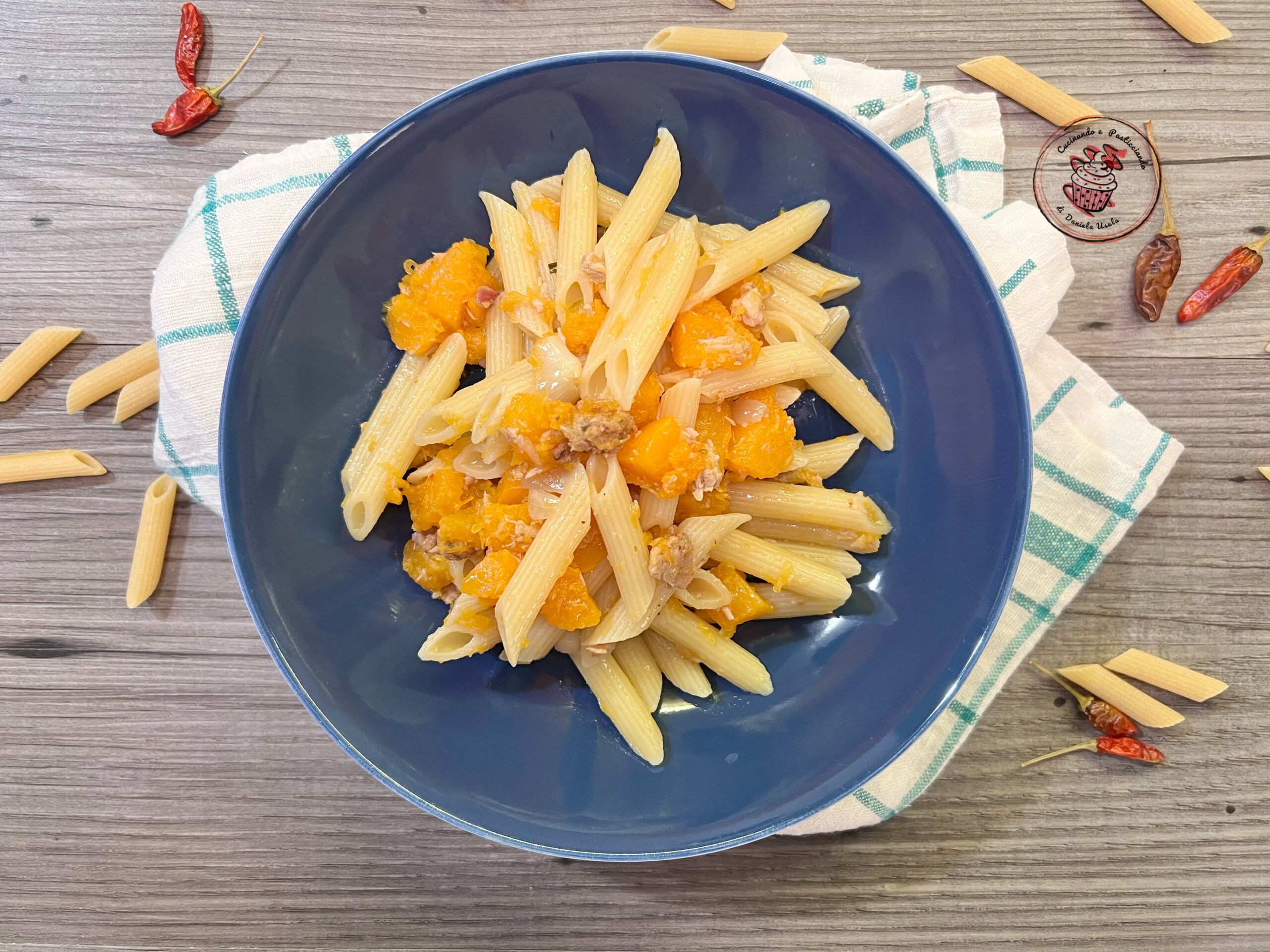 Pâtes à la courge et au thon très rapides