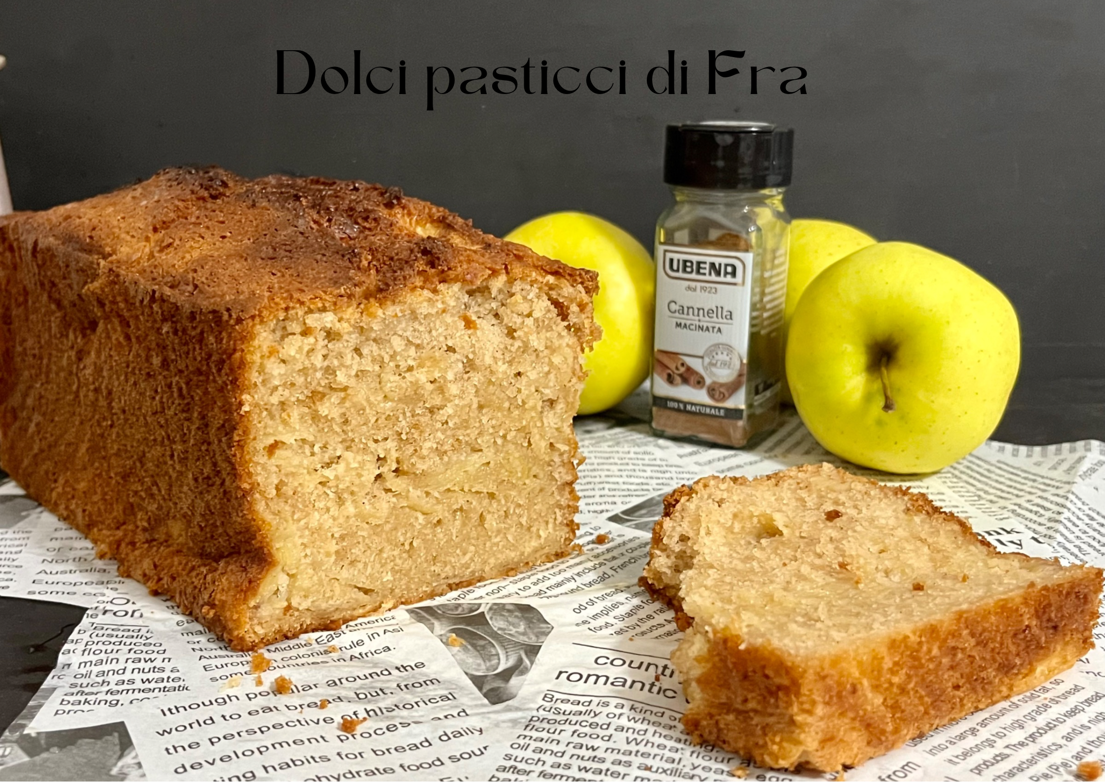 Cake aux pommes et cannelle sans gluten