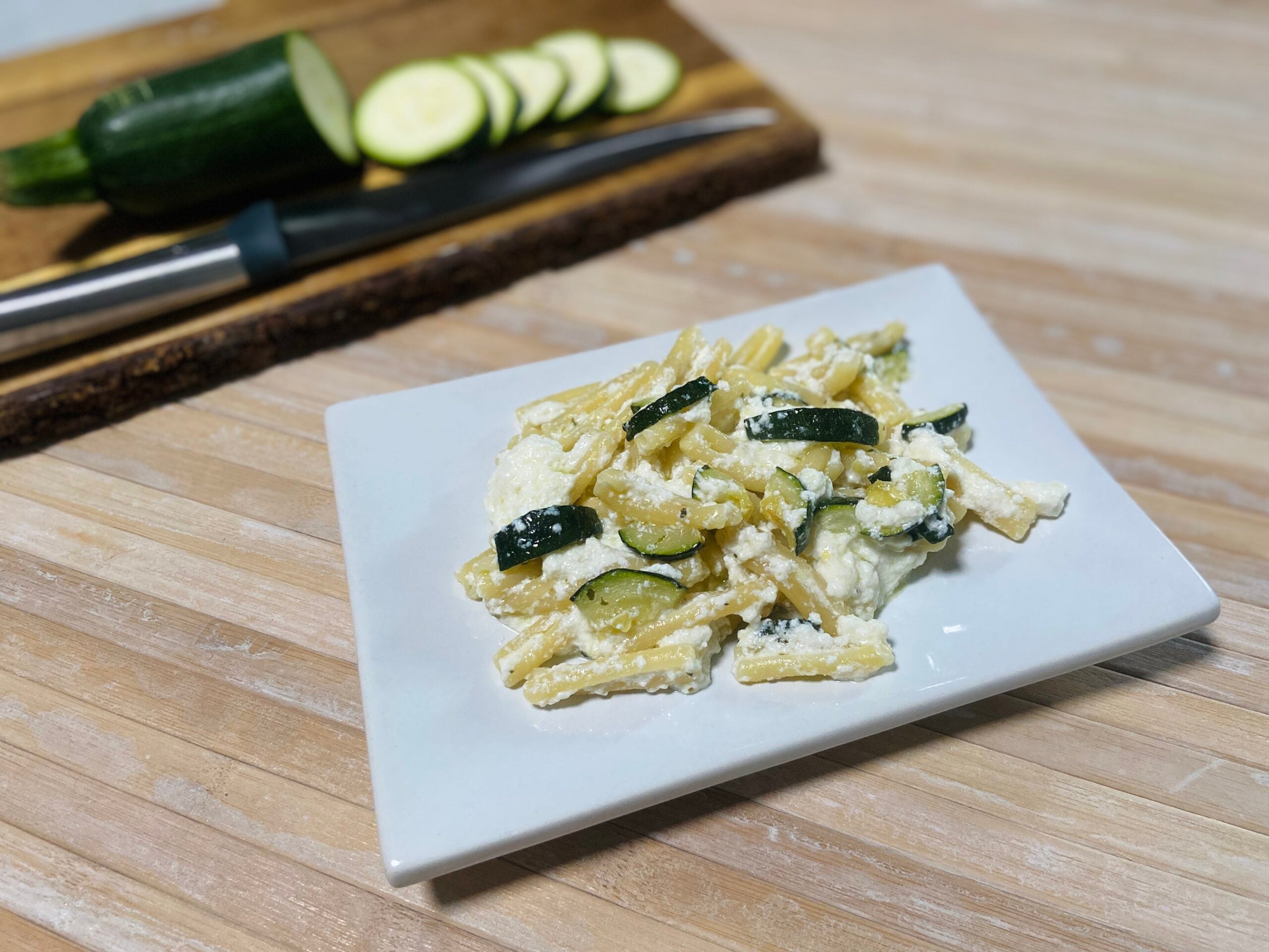 Casarecce avec ricotta et courgettes