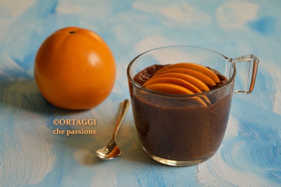 mousse de kakis - dessert à deux ingrédients vegan