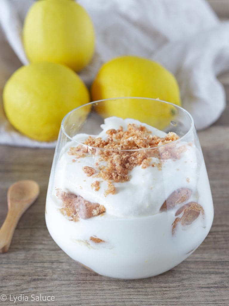 dessert au citron et amaretti