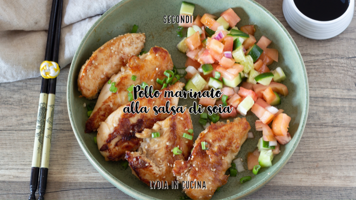 Poulet mariné à la sauce soja