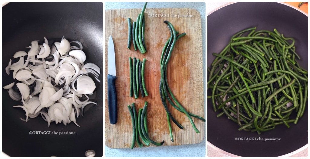 faire revenir les haricots verts - ORTAGGI che passione