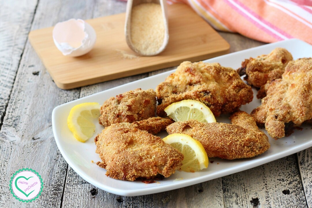 Ailes de poulet panées au four