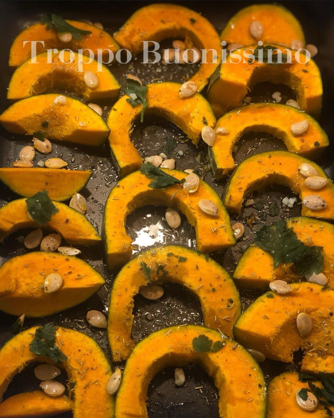 Courge au four