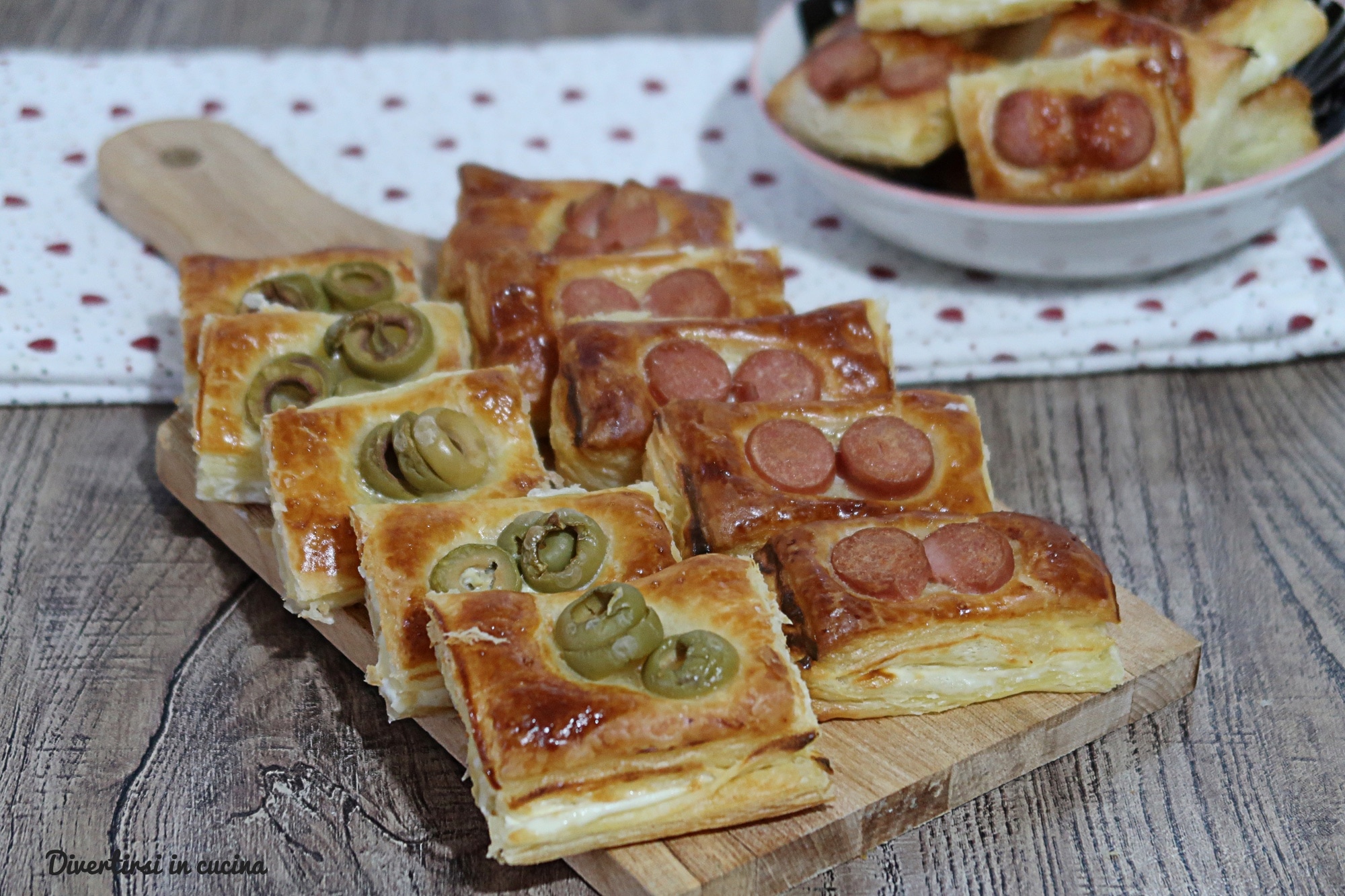 Amuse-bouches en pâte feuilletée rapides