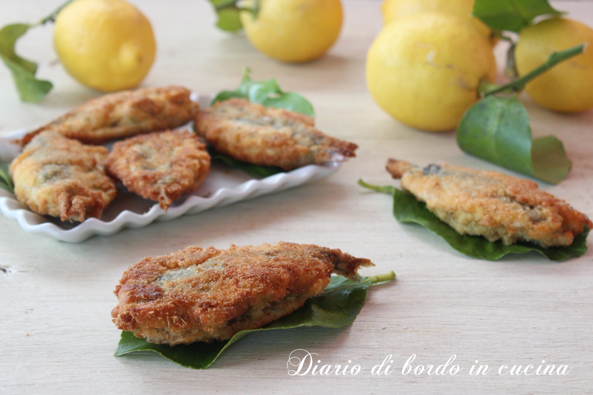 Anchois « mbuttunate » au citron