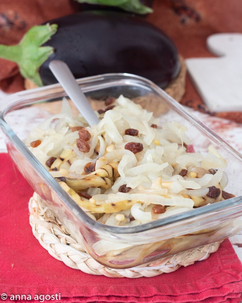 Aubergines en saor à la vénitienne