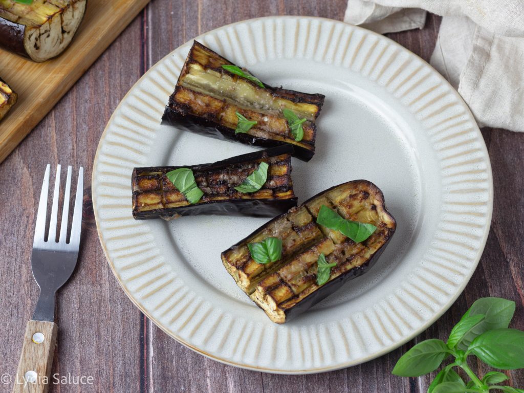 Aubergines spaccatelle à la friteuse à air