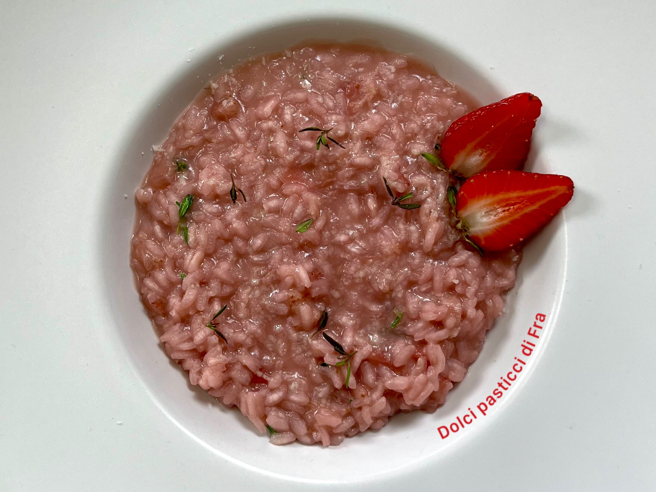 Risotto aux fraises