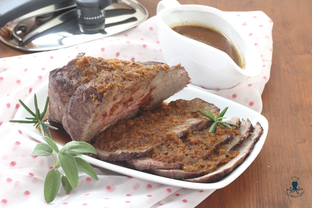 Bœuf braisé à la cocotte-minute, recette des Fêtes.