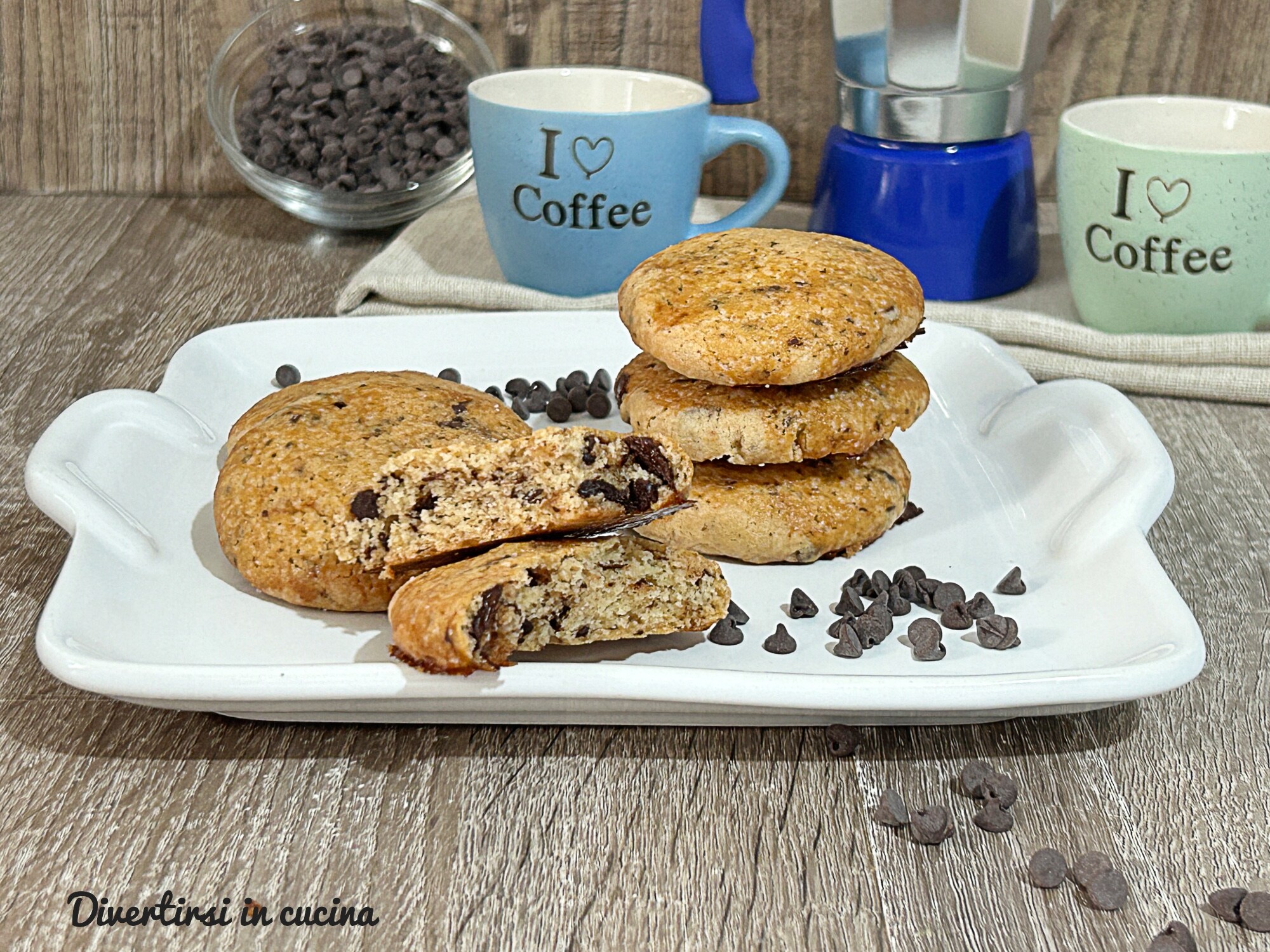 Biscuits croquants aux pépites de chocolat