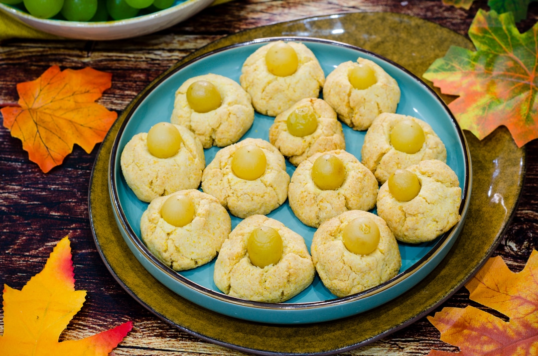Biscuits aux raisins avec farine de maïs, rustiques et délicieux!