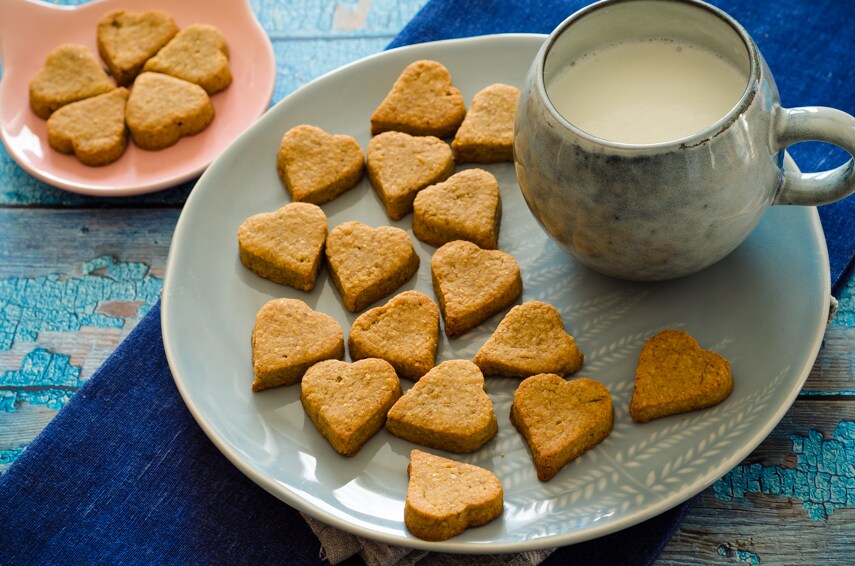 Biscuits sans sucre et sans beurre avec banane et farine d’avoine