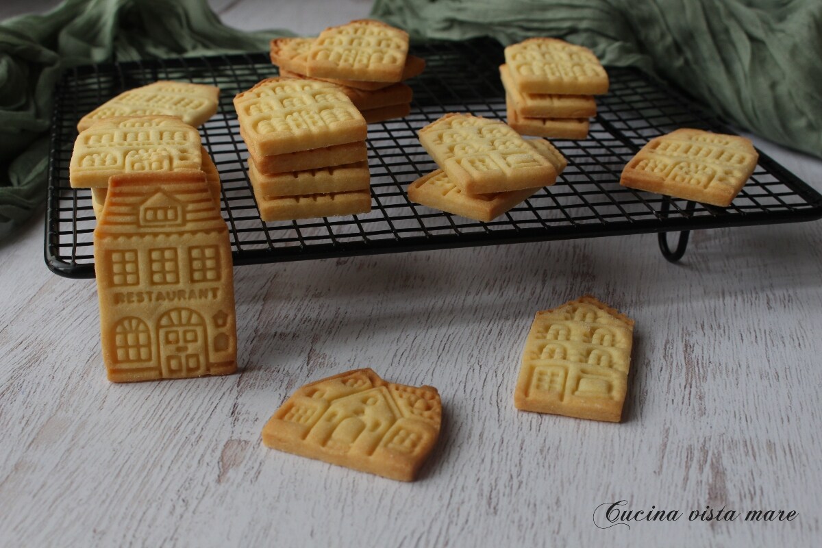 Biscuits en forme de maisonnettes