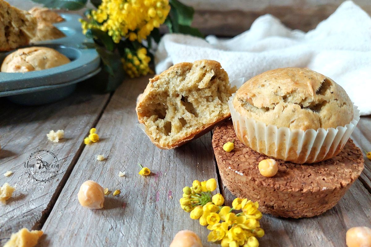 Muffins salés avec aquafaba et pesto
