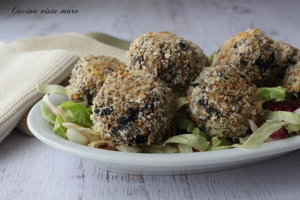 Boulettes d’aubergines au four