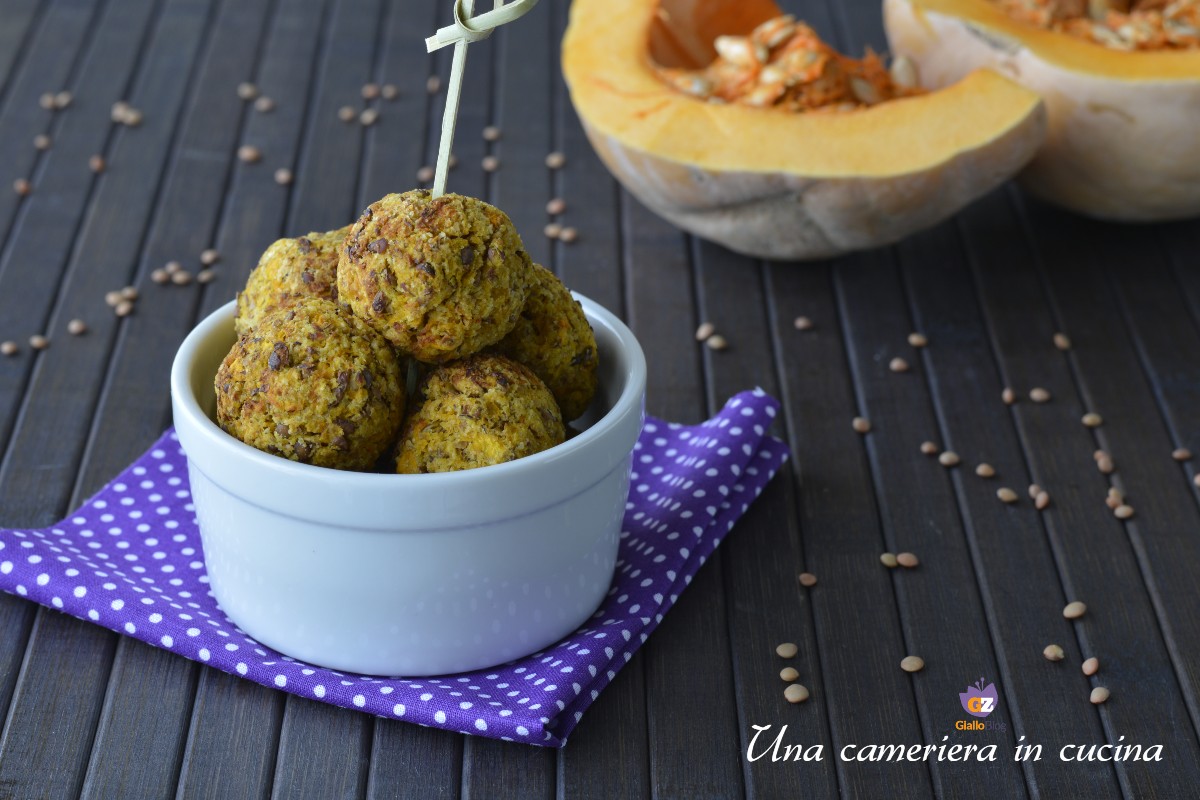 Boulettes de potiron et lentilles
