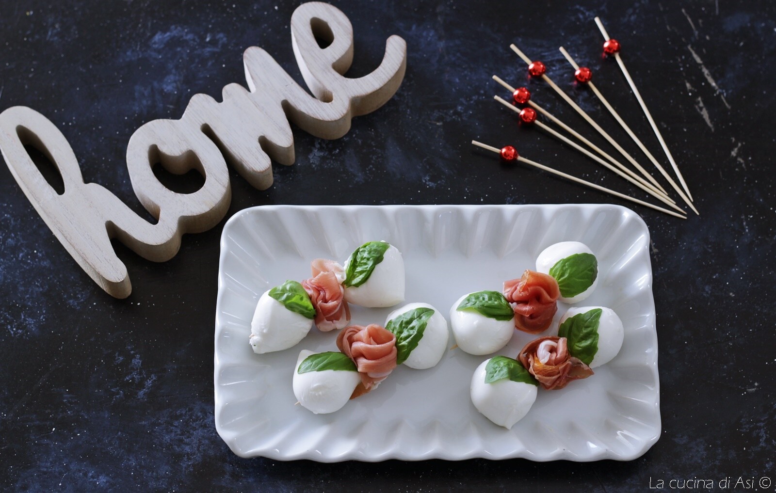 BROCHETTES RAPIDES DE MOZZARELLA