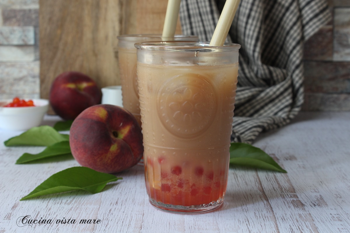 Bubble tea à la pêche