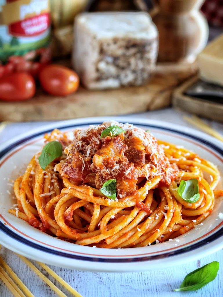Bucatini all'amatriciana erronée