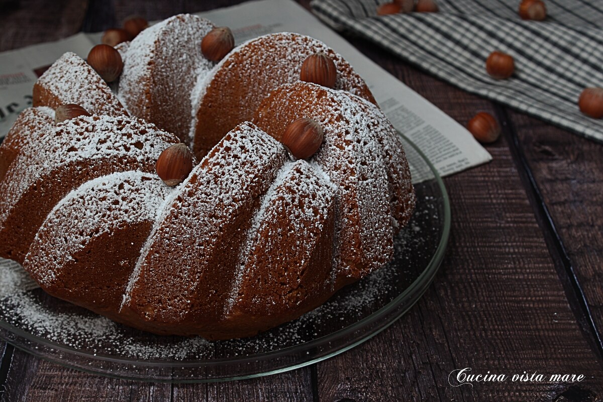 Bundt cake noisette et café