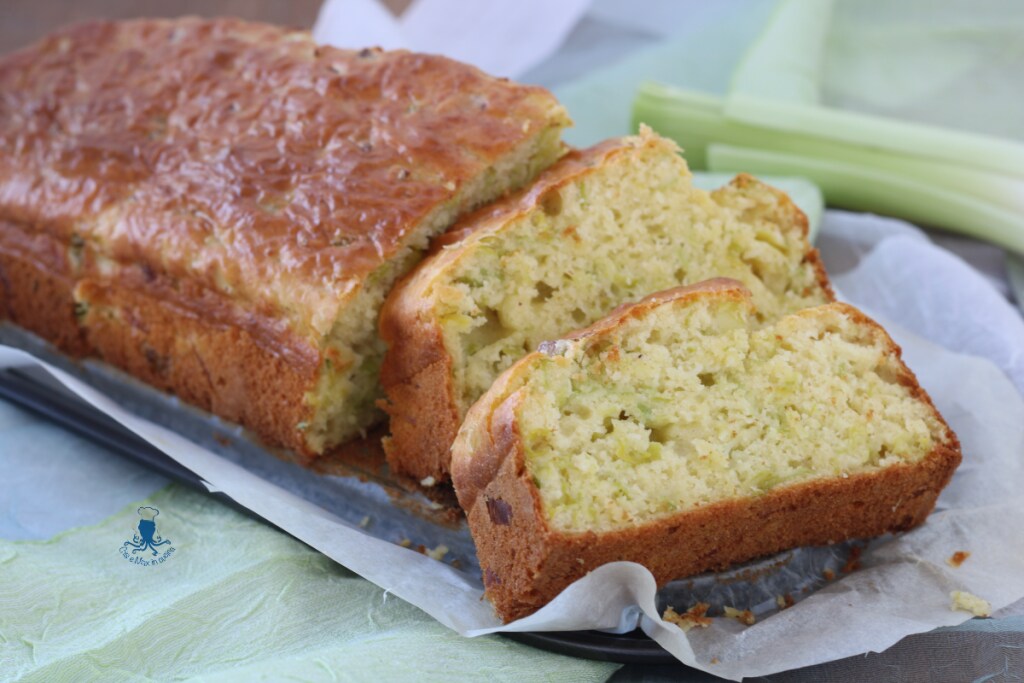 Cake salé aux poireaux