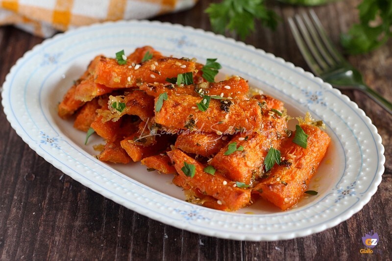 Bûchettes de carottes au parmesan