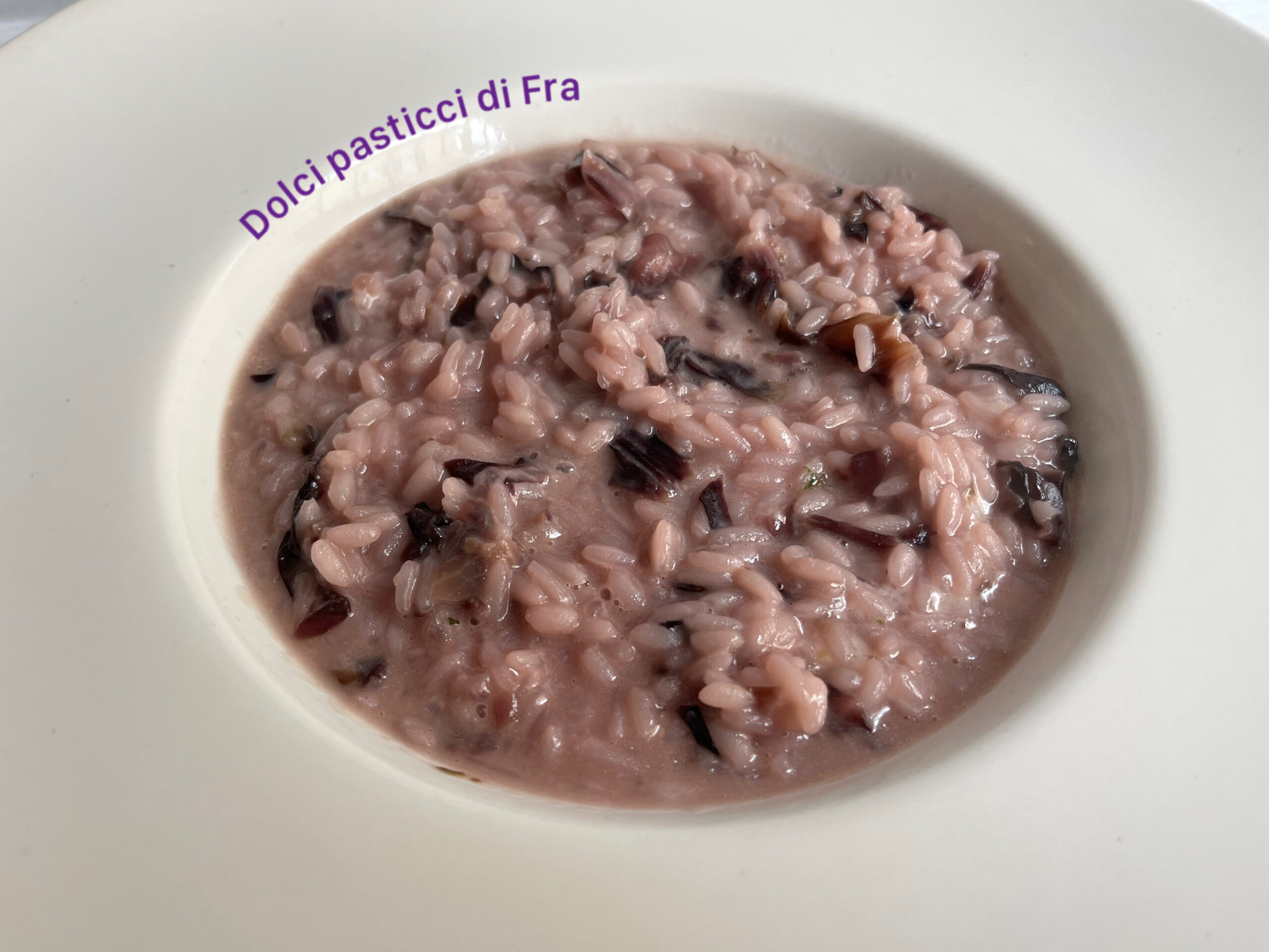 Risotto au radicchio et monte veronese