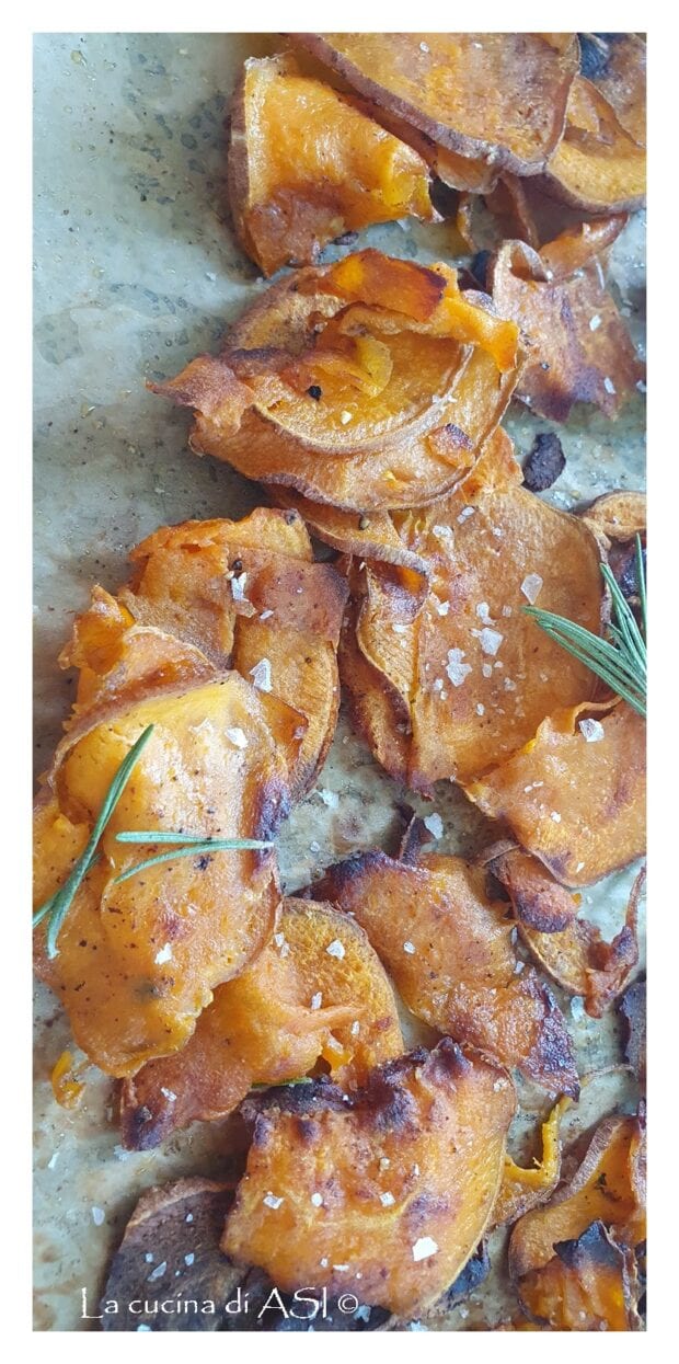 Chips de patates douces aux arômes