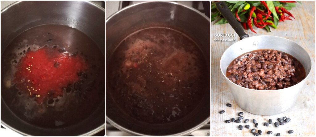 CUISSON avec SAUCE - haricots noirs en sauce ORTAGGI che passione
