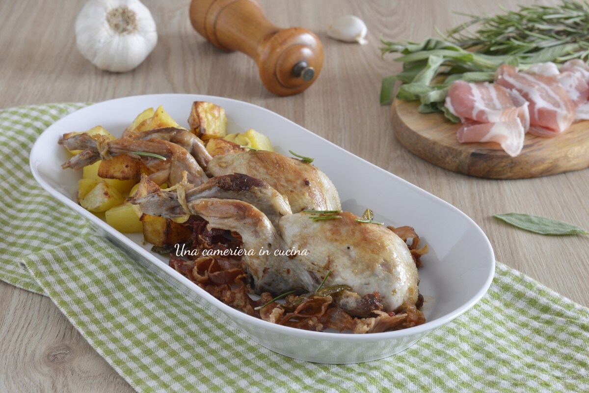 Cailles au lard