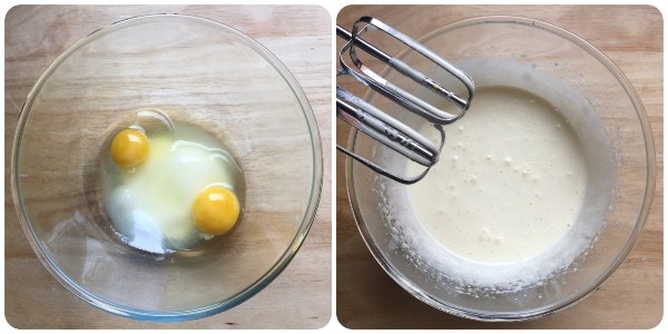 Cake aux raisins secs - étape 1