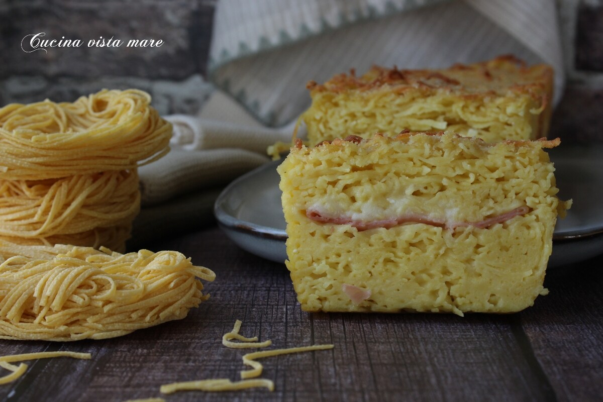 Cake de pâtes farci