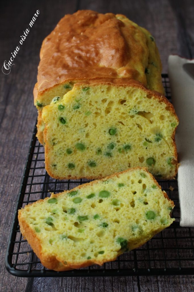 Cake salé aux pois Cuisine vue mer