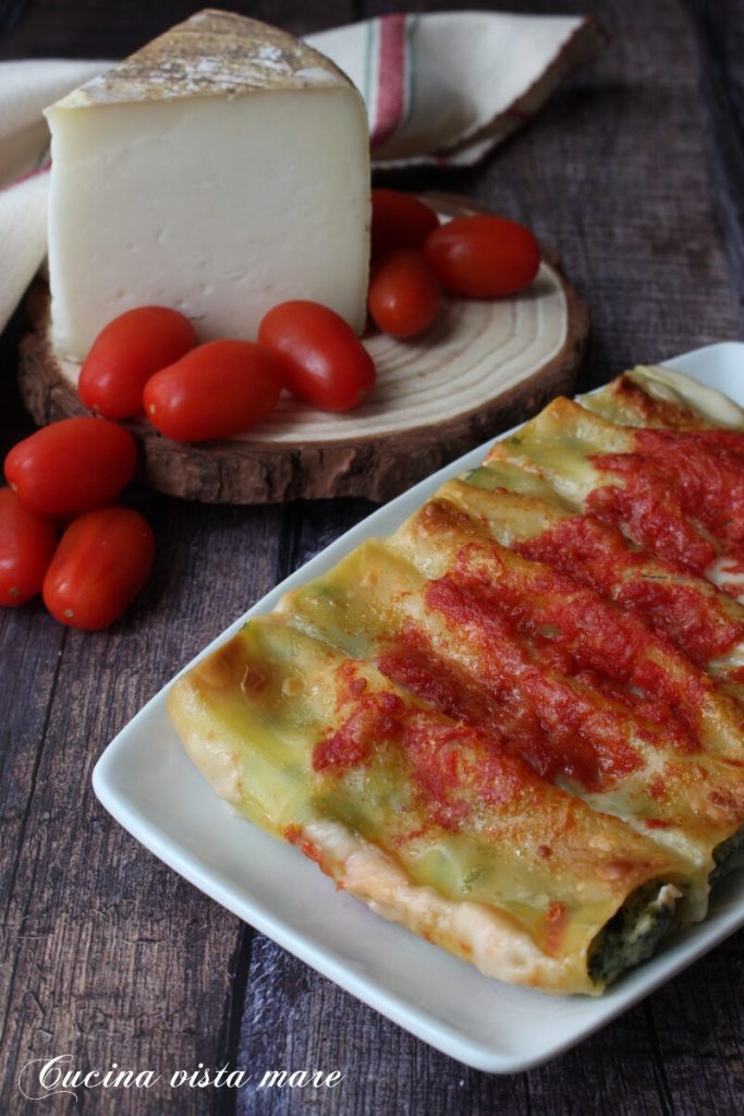 Cannelloni au pecorino Cuisine vue sur mer