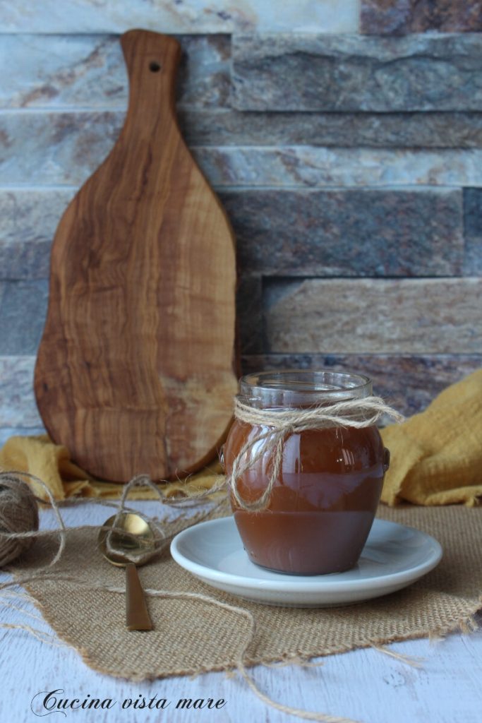 Caramel salé Cuisine vue sur la mer