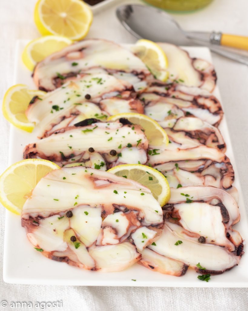 Carpaccio de poulpe