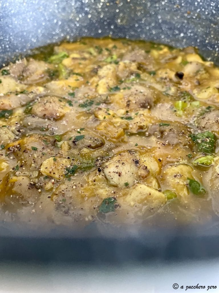 Champignons et crème de potiron