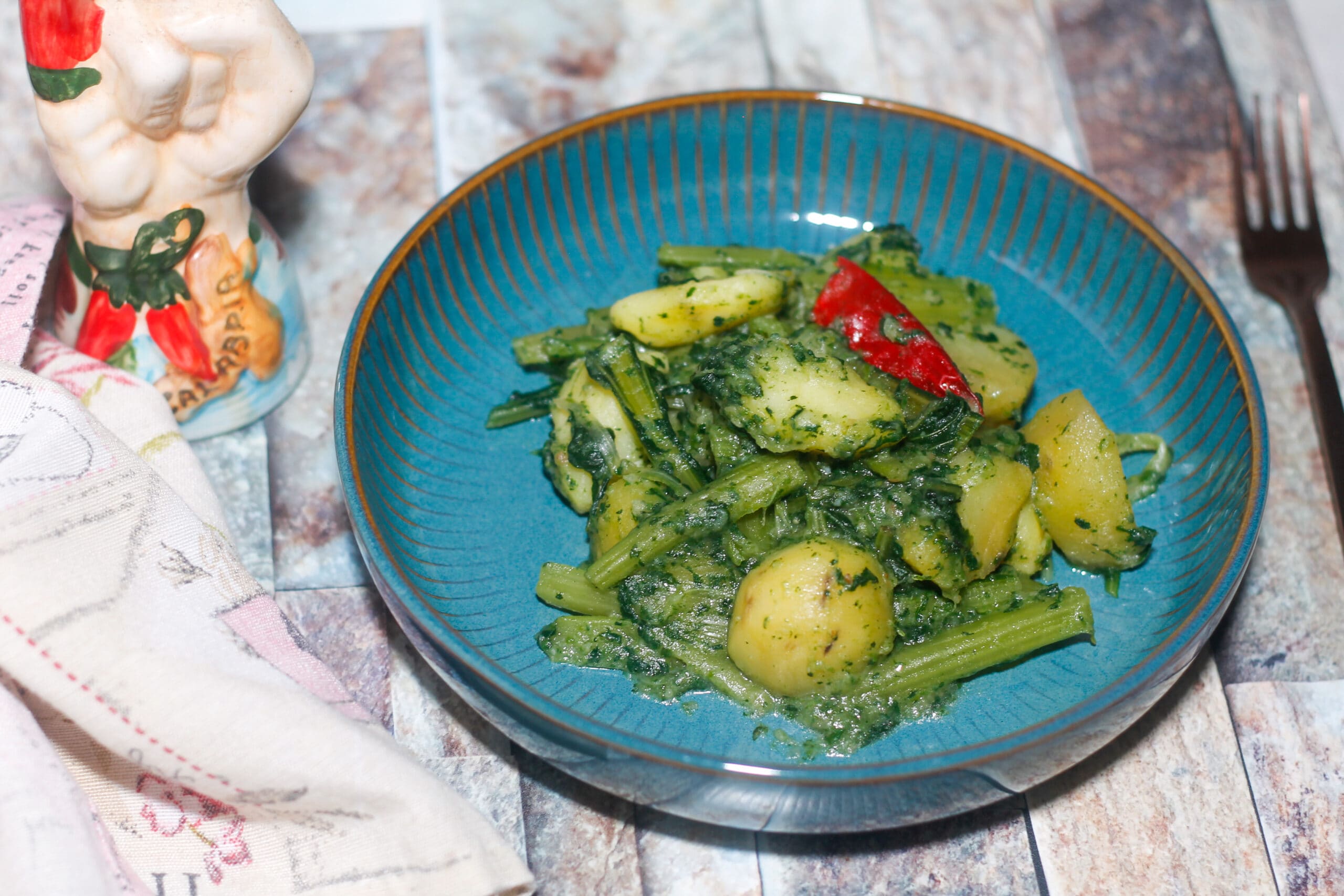 Chicorée Catalogne avec pommes de terre