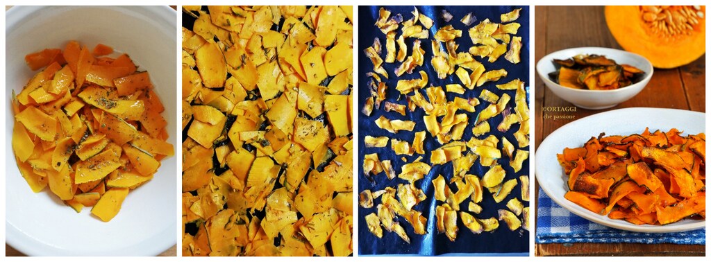 Chips de potiron - recette photo étape par étape