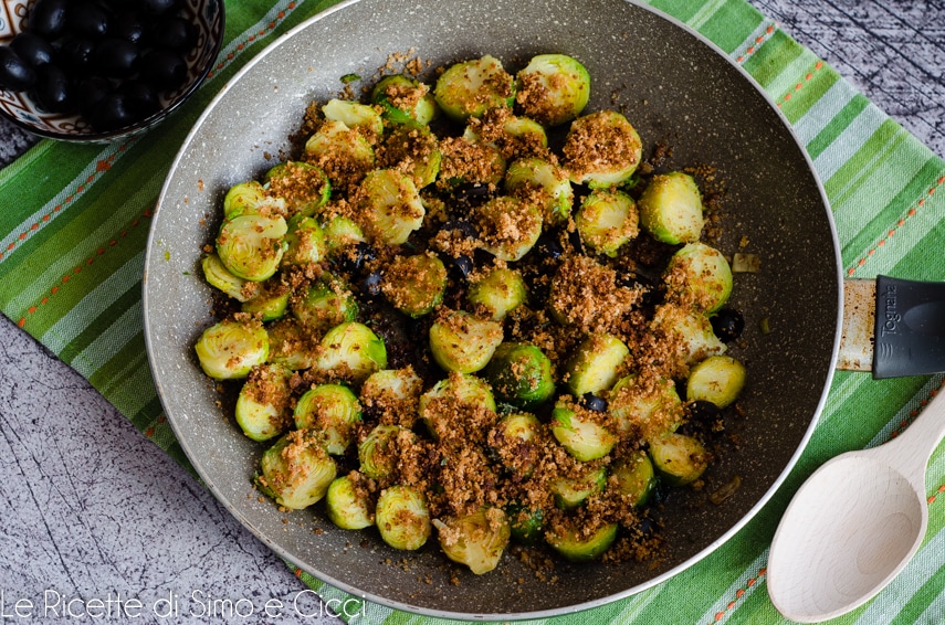 Choux de Bruxelles sablés à la poêle