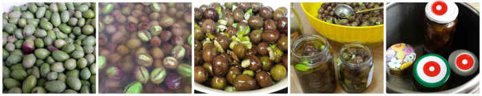 Olives entaillées à l'huile recette calabraise