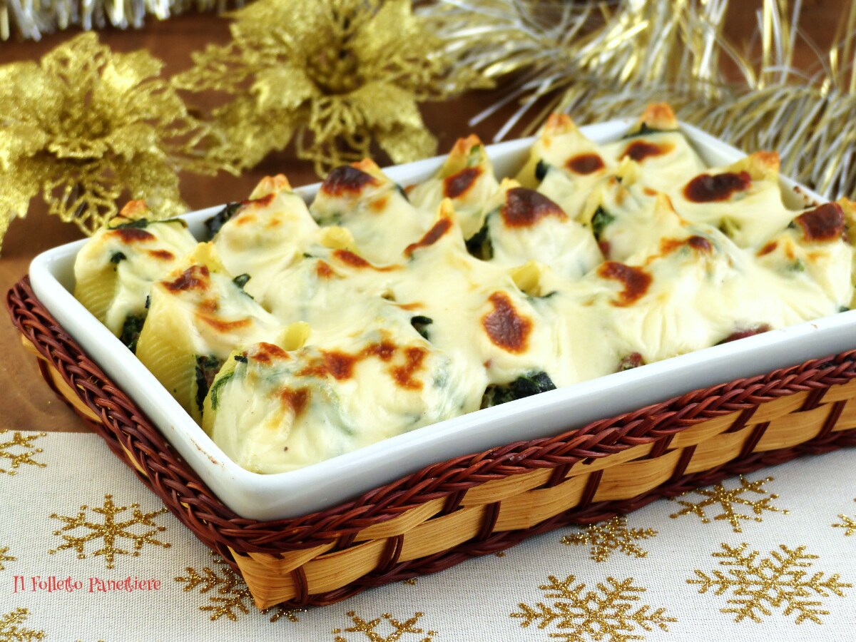Conchiglioni farcis – plat principal pour les fêtes