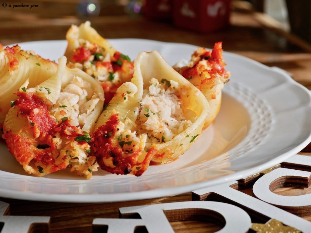 Conchiglioni farcis de poisson au four
