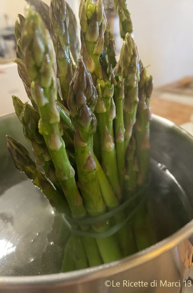 Conchiglioni rapides aux asperges et à la robiola cuisson asperges