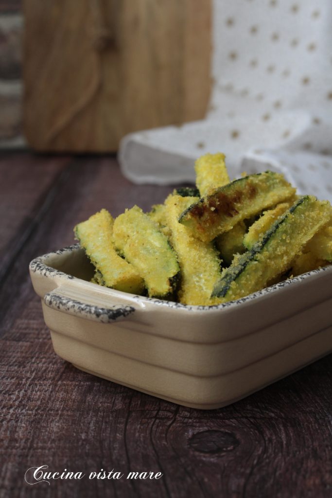 Courgettes panées sans gluten Cuisine vue sur mer