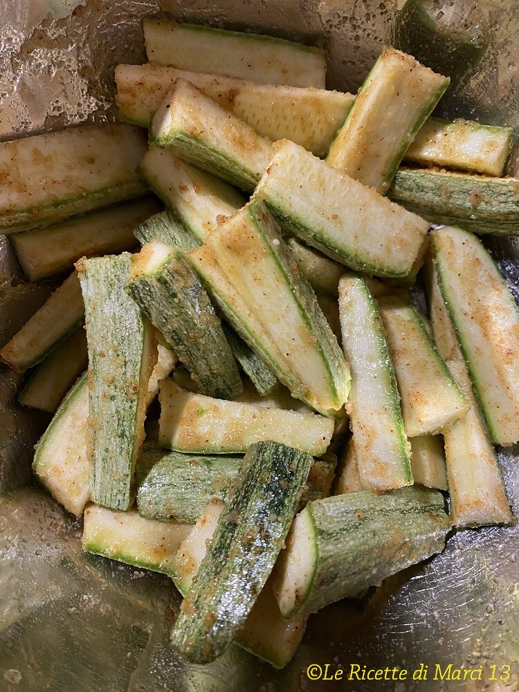 Courgettes sablées à la friteuse à air