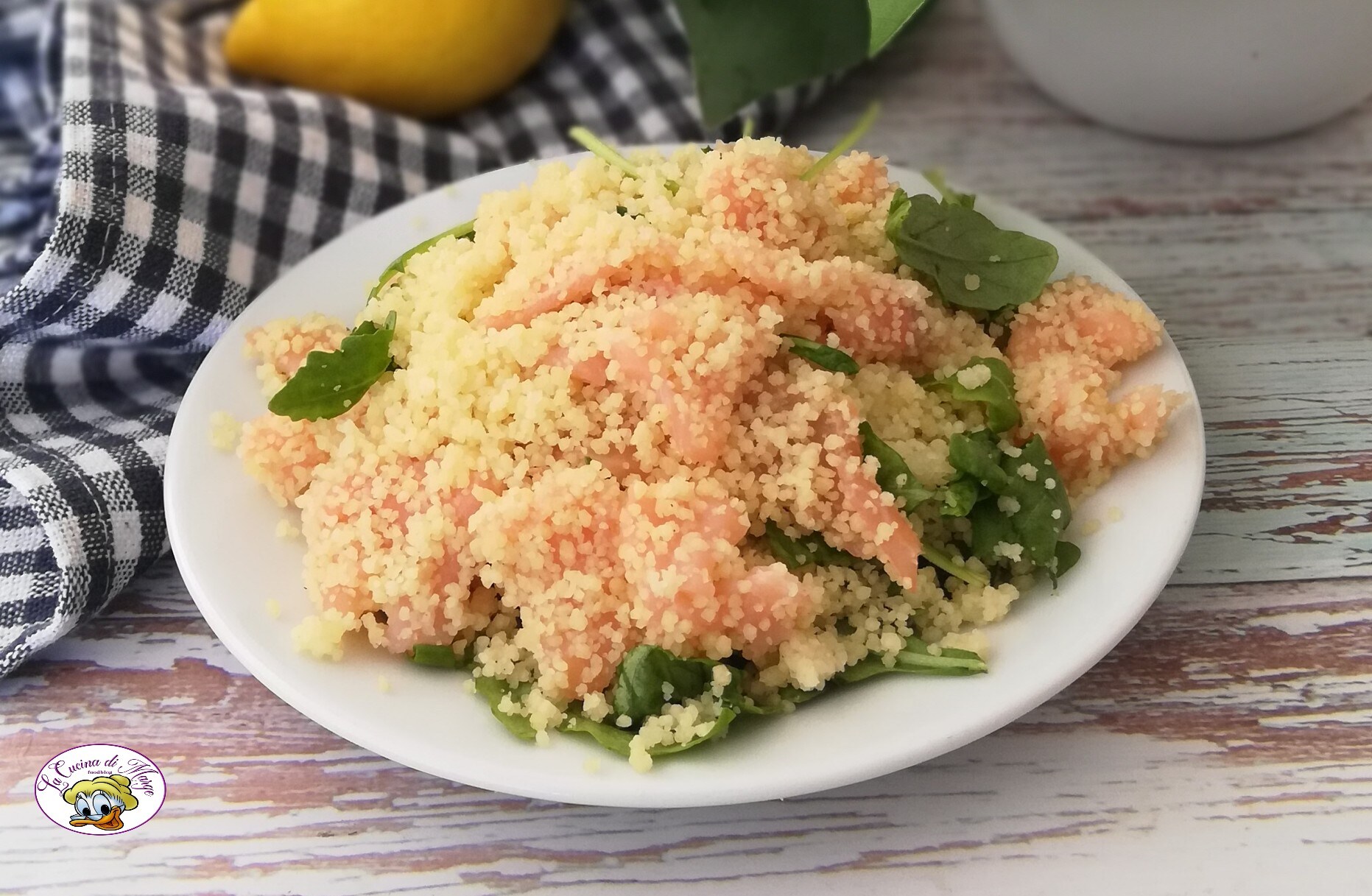 Couscous saumon et roquette