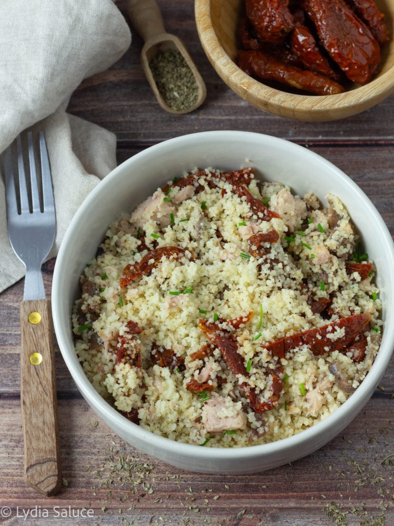 Couscous au thon et tomates séchées